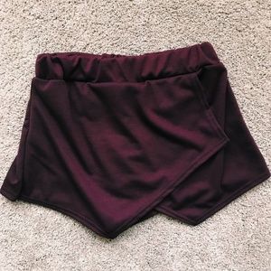 Maroon Skort